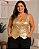 Colete feminino Bengaline Foil Luxo Ref 74.402 - Imagem 1