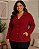 Casaco feminino de moletom três cabos fleece com nervura na cintura Ref 73.403 - Imagem 1
