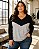 Blusa Feminina De Molicotton Em Duas Cores Com Decote V - Ref 67.05 - Imagem 1