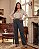 Calça Wide Leg Moletom Três Cabo - Ref 77.127 - Imagem 3