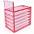 Organizador Acrílico Lash Box Cor:Rosa - Imagem 1
