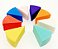 Embalagem Com 8 Esponjas Para Maquiagem Coloridas - Triangular - Imagem 2