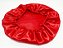 Touca De Cetim Anti Frizz Com Elástico Larga - Vermelha - Imagem 2