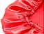 Touca De Cetim Anti Frizz Com Elástico Larga - Vermelha - Imagem 4
