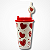 Copo De Plástico Com Canudo Infantil Estampas Variadas - 400ml - Imagem 9