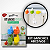 Kit Ganchos Adesivos Personalizados Coloridos - Imagem 1
