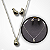 Conjunto Colar com Pingente e Brinco Formato de Gotas - Imagem 4