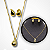 Conjunto Colar com Pingente e Brinco Formato de Gotas - Imagem 3