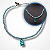 Colar Choker de Ursinho - Verde e Roxo - Imagem 4