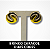 Brinco Caracol Duas Cores - Imagem 1