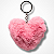 Chaveiro de Coração de Pelúcia - Colorido - Imagem 4