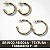 Brinco Argola - Textura - Tamanho P - M - Imagem 1