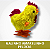 Galinho Amarelinho Pelúcia Infantil - Imagem 1