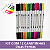 KIT COM 12 CANETINHAS DUAS PONTAS - Imagem 1