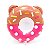 Boia Porta Copo Inflável Donuts Rosa - Imagem 1