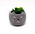 Vaso De Concreto Decorativo Com Planta Artificial E Pedrinhas - Imagem 4