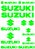 Cartela de Adesivos Suzuki - Imagem 7