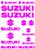 Cartela de Adesivos Suzuki - Imagem 5