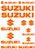 Cartela de Adesivos Suzuki - Imagem 4