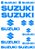 Cartela de Adesivos Suzuki - Imagem 3