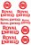 Cartela de Adesivos Royal Enfield - Imagem 1