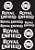 Cartela de Adesivos Royal Enfield - Imagem 3