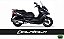 Kit Adesivos Carenagens KYMCO Downtown 300i - 2 cores (Base Prata) - Imagem 3