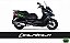 Kit Adesivos Carenagens KYMCO Downtown 300i - 2 cores (Base Prata) - Imagem 1