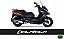 Kit Adesivos Carenagens KYMCO Downtown 300i - 2 cores (Base Prata) - Imagem 2