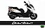 Kit Adesivos Carenagens KYMCO Downtown 300i - 2 cores (Base Preta) - Imagem 5