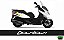 Kit Adesivos Carenagens KYMCO Downtown 300i - 2 cores (Base Preta) - Imagem 7