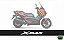 Kit Adesivos Carenagens Yamaha Xmax 250 - Duas cores - Imagem 8
