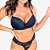 Conjunto Lingerie em Renda Preto - Imagem 1