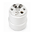SOQUETE BAQUELITE P/ BASE P28S 250V/8A BRANCO - Imagem 3