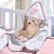 Toalha Banho com Capuz Felpudo para Bebê Bordada com Viés Baby Carinhosa - Imagem 1