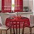 Toalha de Mesa Renda Redonda Color Vermelho 1,50m - Imagem 1