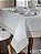 Toalha de Mesa Brunch Premium Branca com Bege 1,60 x 2,20m - Imagem 1