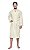 Roupão Unisex Flannel Fleece Quimono Off White com gola Sublime  Lepper - Imagem 2