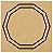 R18 - Decágono Duplo MDF 3mm 20x20cm Radiestesia Radiônica - Imagem 1
