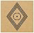 R46 - Losango Solar MDF 3mm 20x20cm Radiestesia Radiônica - Imagem 1
