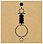 R47 - Cruz Ansata 2 MDF 3mm 20x20cm Radiestesia Radiônica - Imagem 1