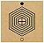 R84 - Escudo Protetor MDF 3mm 20x20cm Radiestesia Radiônica - Imagem 1