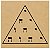 R93 - Tetractis  MDF 3mm 20x20cm Radiestesia Radiônica - Imagem 1