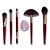 Macrilan - Kit de Pincéis Velvet Vermelho ED010A  (CABO DE VELUDO) - Imagem 2