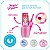 Magia de Princesa - Estojo de Maquiagem Infantil Princesas Com 3 Esmaltes e 1Lixa (rosa) - Imagem 3