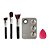 Macrilan - Kit Pinceis Com 3 Unidades + 1 Esponja + 1 Placa de Maquiagem KP10-1 - Imagem 1