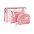 Handmade - Necessaire Kit Com 3 Unidades Rosa - Imagem 1