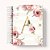 Agenda Permanente Capa Alfabeto Floral - Imagem 1