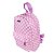 Mochila P com Bolso Estampa Quadrados - Imagem 1