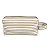 Necessaire Retangular Grande Listras Bege - Imagem 1